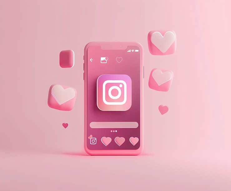 Free Photo realistic phone in studio social media concept