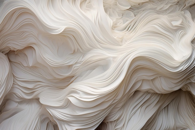 아름다운 물결 모양의 흰색 질감에 대한 현실적인 사진