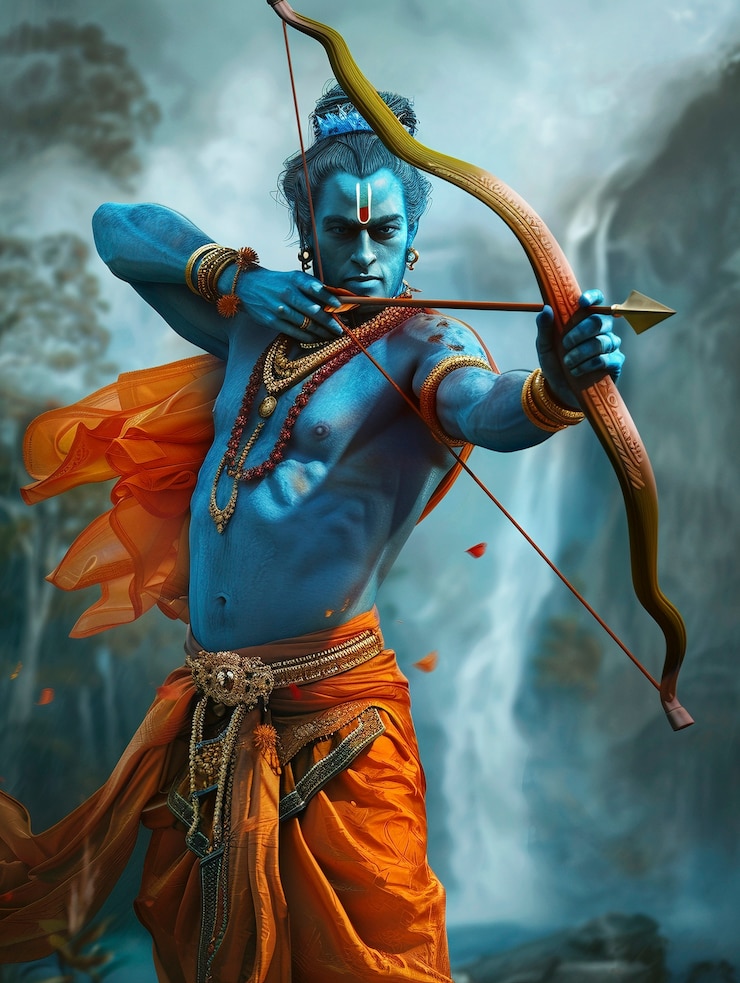 Free Photo realistic ram navami portrait for rama navami celebration