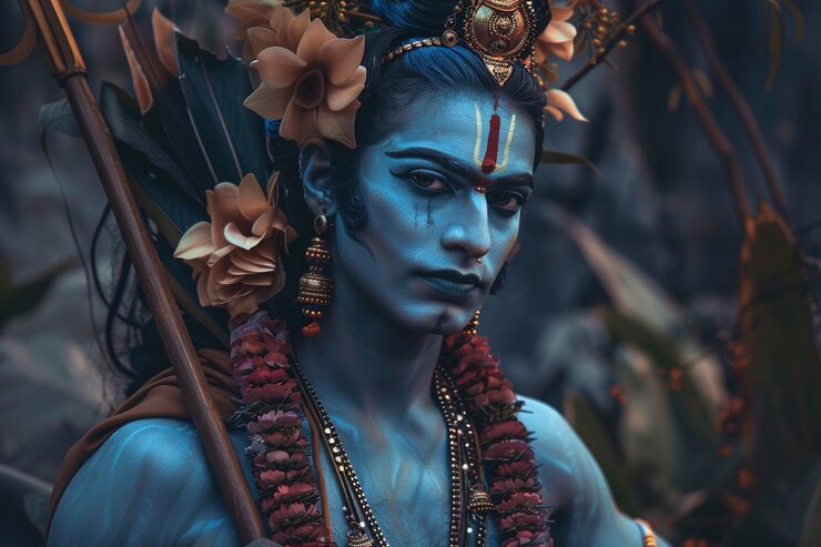 Free Photo realistic ram navami portrait for rama navami celebration