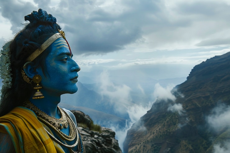 Free Photo realistic ram navami portrait for rama navami celebration