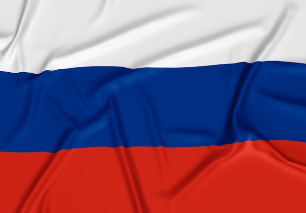 Реалистичный российский флаг