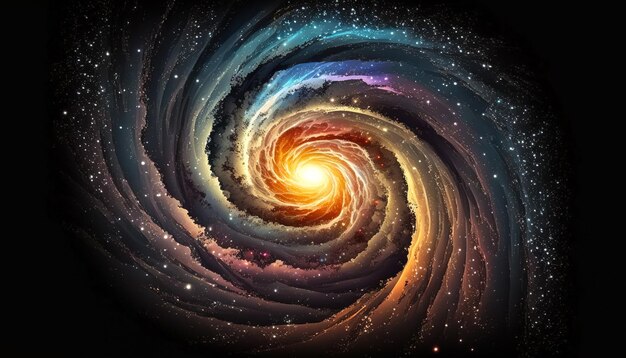 星を生成するAIを備えた現実的な渦巻銀河