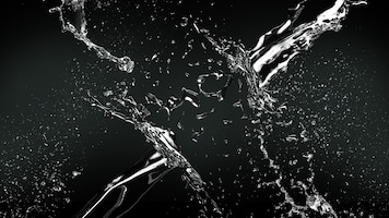 Realistic water splash background