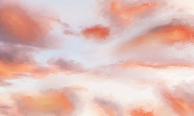 reality hand painted cloud background