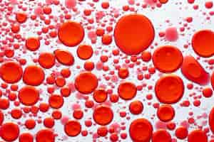 Foto gratuita bolla di olio astratta rossa del fondo in carta da parati dell'acqua