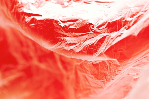 Red abstract plastic bag concept