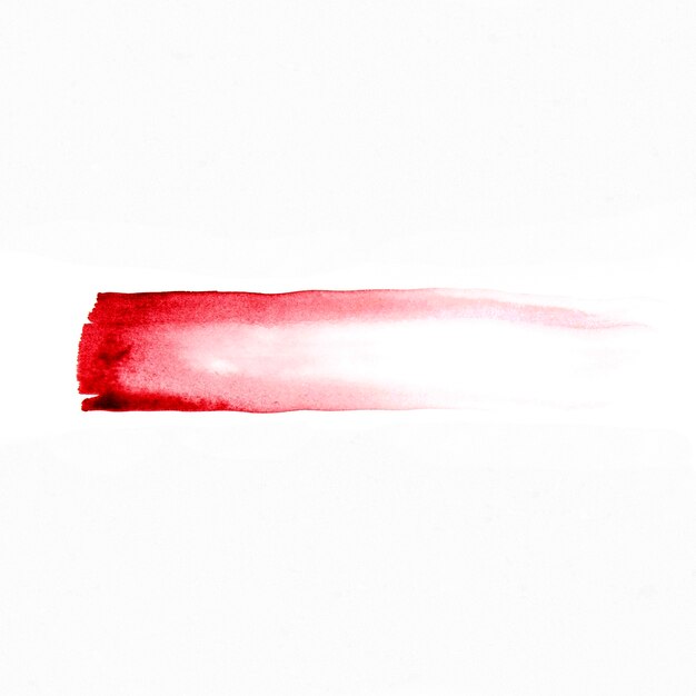 Red abstract watercolor line