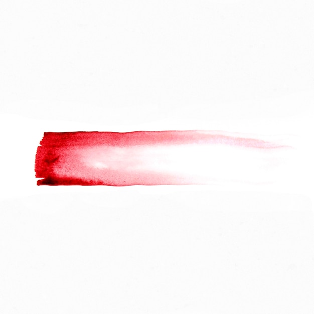 赤い抽象的な水彩画の線