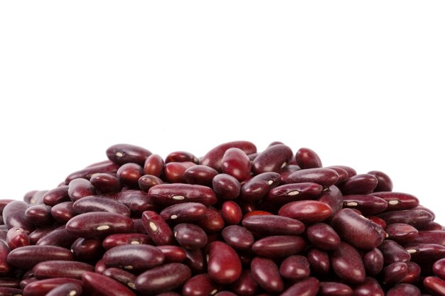 Red bean isolated on white background