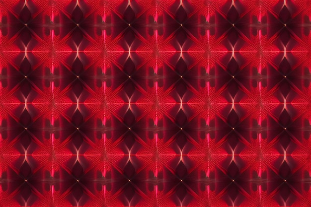 A red and black background with a pattern of stars and lines.