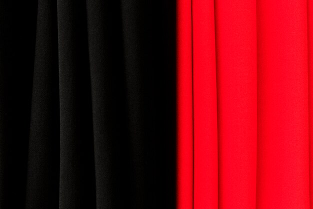 Red and black curtain texture background