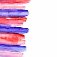 Free photo red and blue hand painted brush stroke