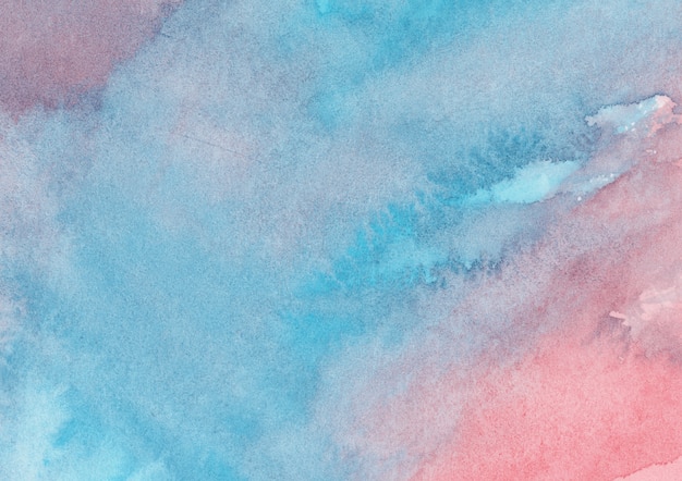 Red and Blue watercolor Background