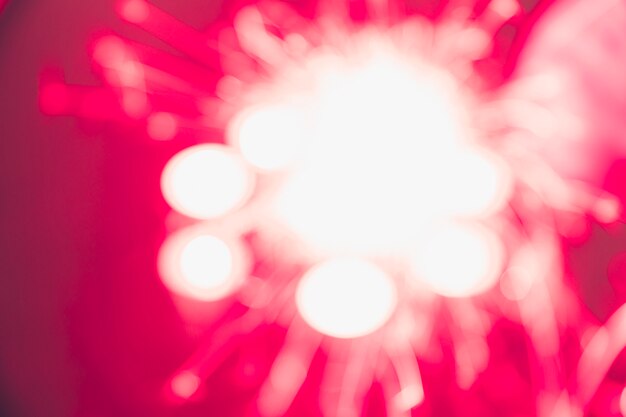 Red blurred firework display