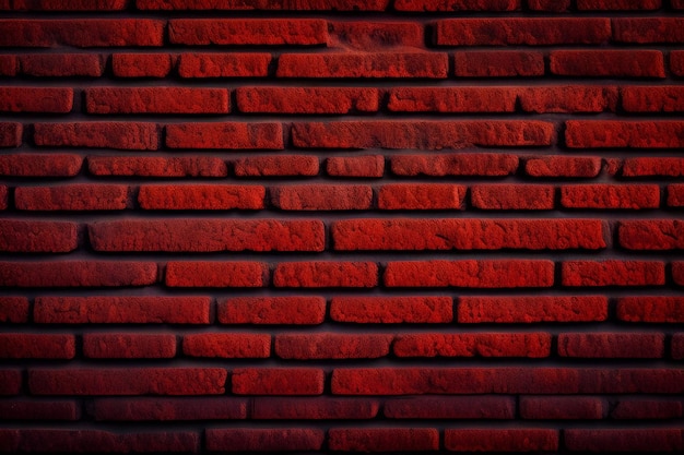 A red brick wall with the word brick on it