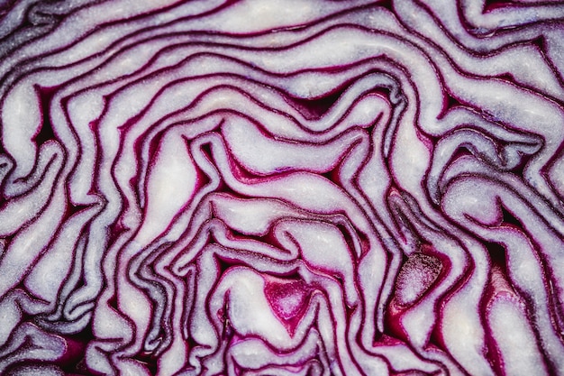 Free photo red cabbage close-up wallpaper