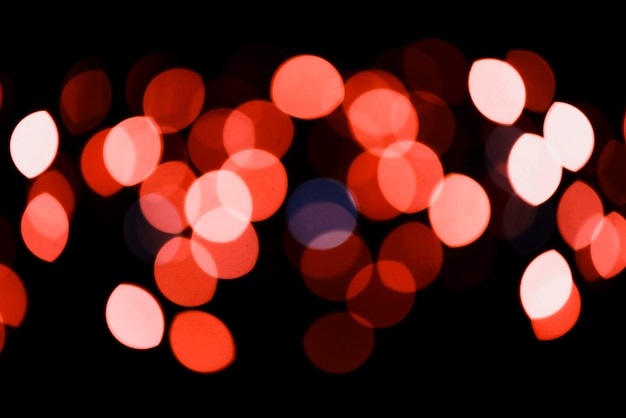 Red circular neon lights background