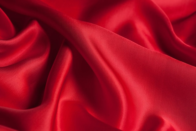 Red cloth waves background texture