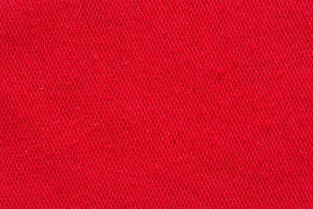 Foto gratuita macro di tela di canapa rossa girato come texture o sfondo