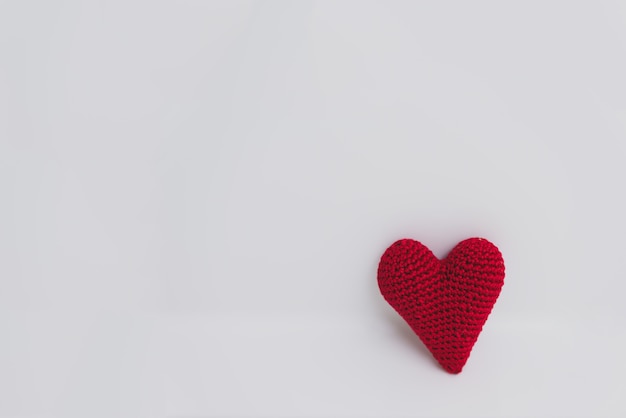 Red fabric heart