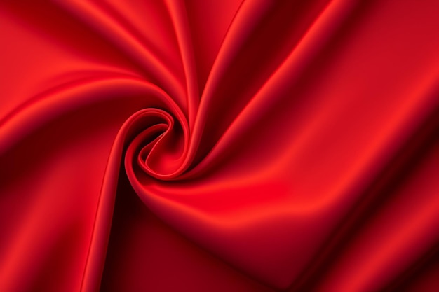Red fabric with a spiral in the center