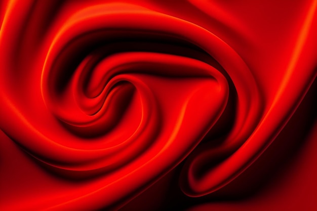 Red fabric with a swirl of light