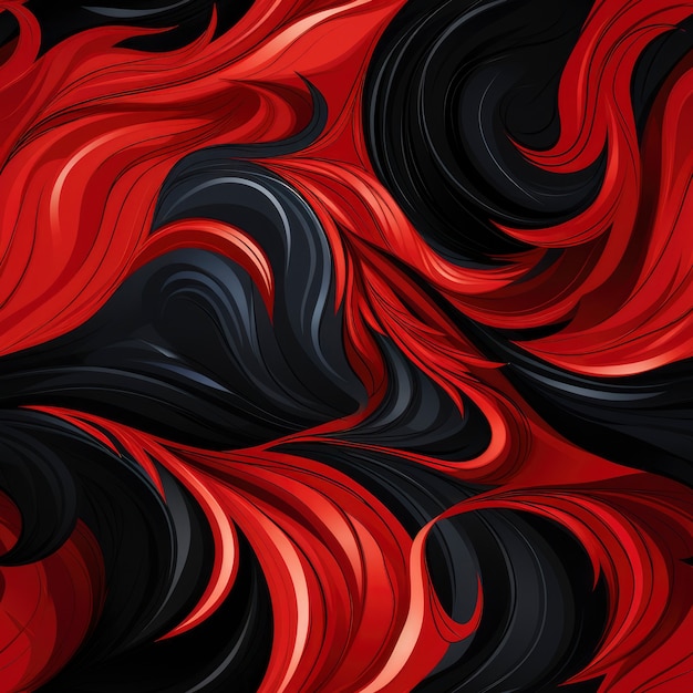 赤い炎のシームレスパターン