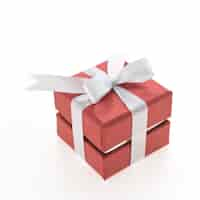 Free photo red gift box