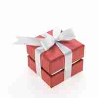 Free photo red gift box