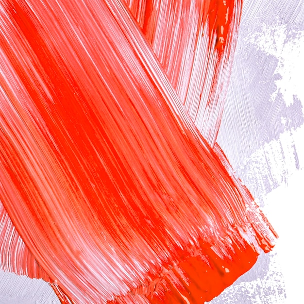 Red and gray brushstrokes