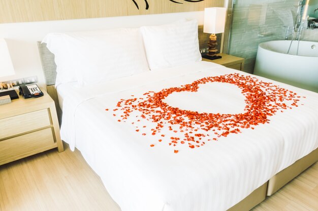 red heart hotel petal room