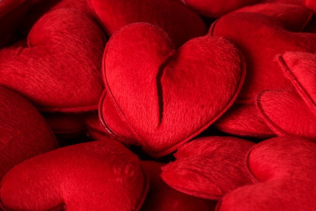 Free photo red heart plush toys