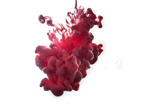 Red ink in water