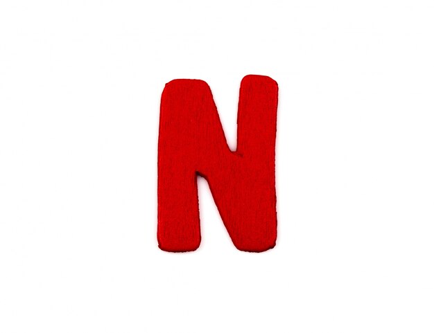 Red letter n