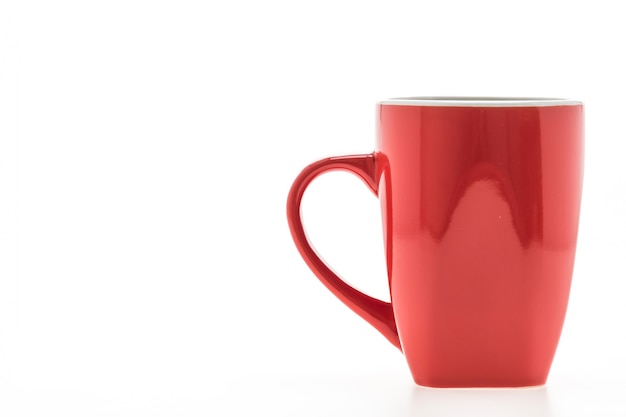 Red mug with reflections