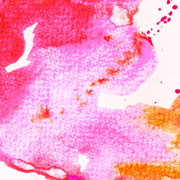 Red and pink brush stroked painting on white background