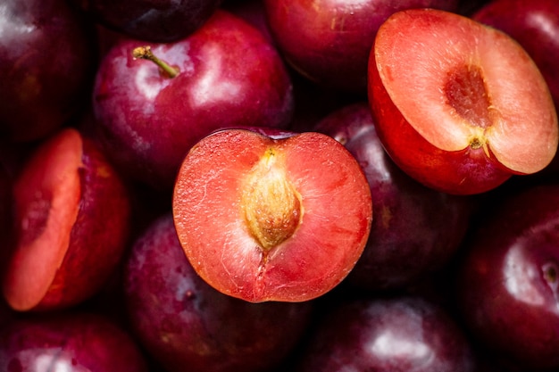 Red plum background