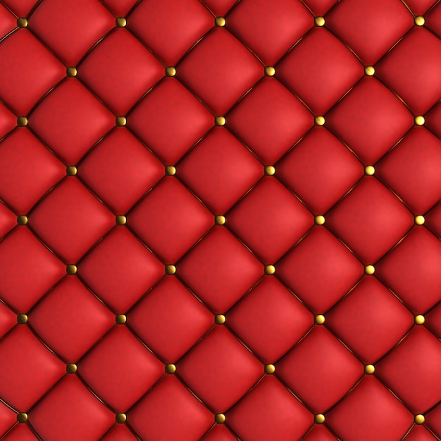 Красный стеганой текстурой