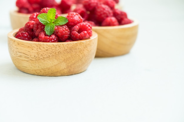 Red raspberries fruit