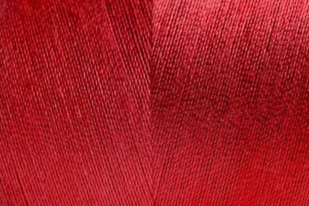 赤い巻き糸のテクスチャの背景
