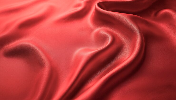 Free Photo red silk fabric texture
