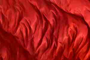 Бесплатное фото Красная шелковая ткань текстурированный фон