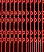 Free photo red steel door background