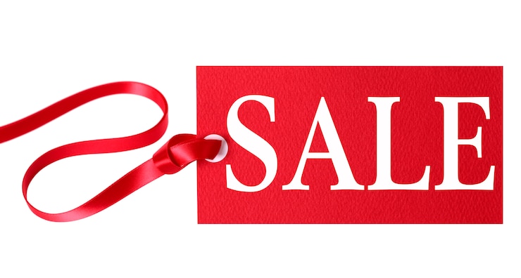 Free Photo red tag for sales