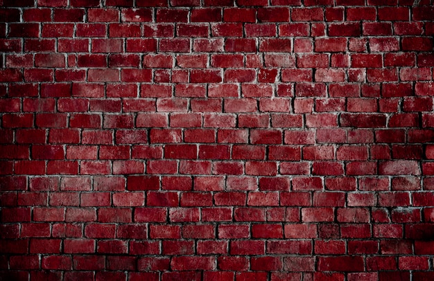 赤い質感のレンガの壁の背景