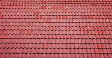 Free photo red tiles roof background