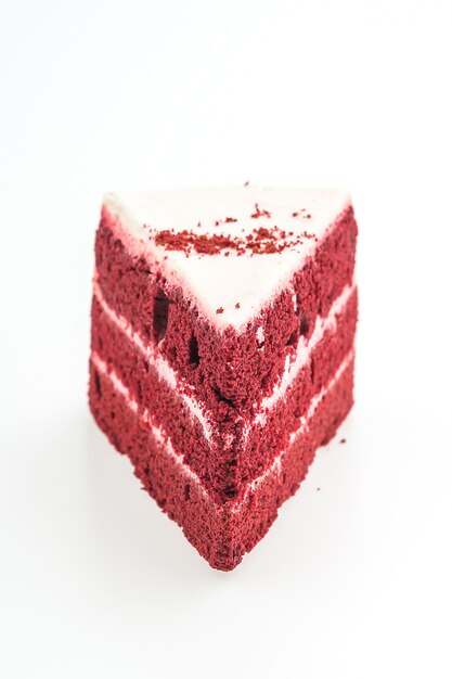 Red velvet cakes isolated