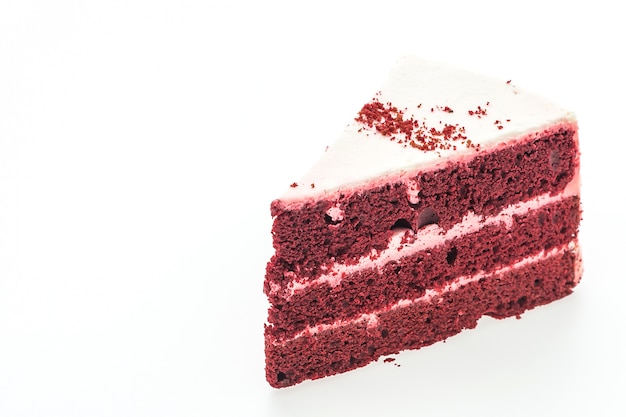 Red velvet cakes isolated