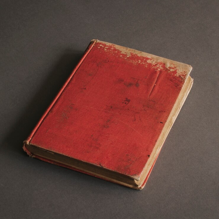 Free Photo red vintage book